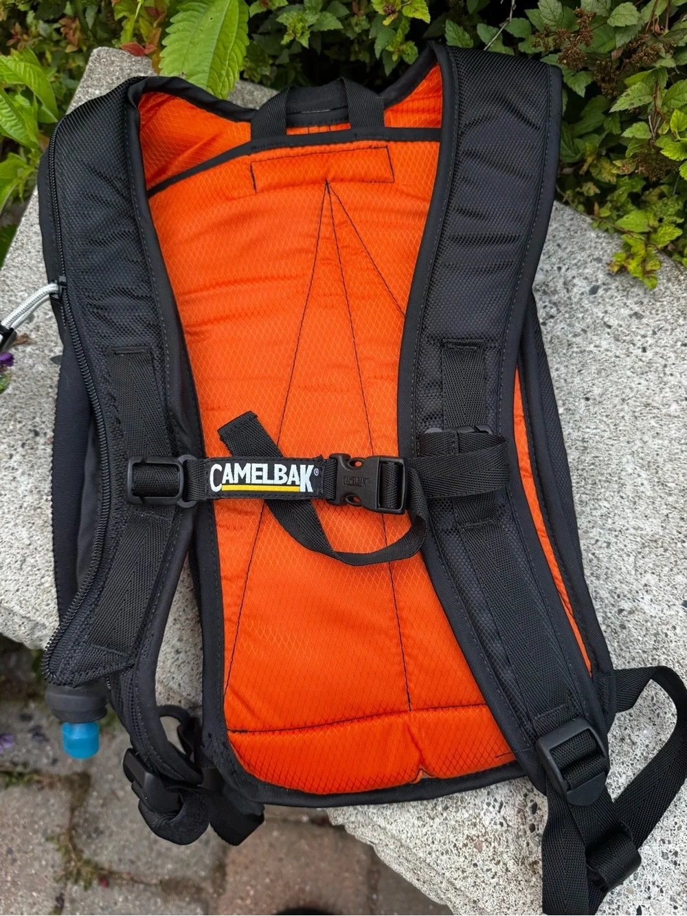 CamelBak Black Hydration Backpack with Orange Interior